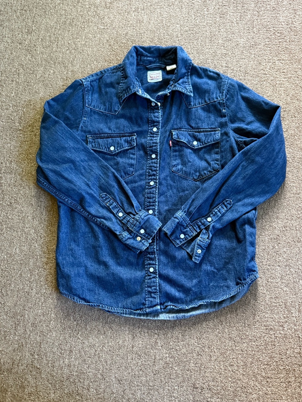 Dark Wash Levi’s Denim Button Up